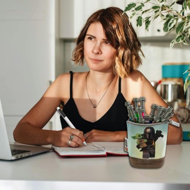 Estuche Flexible The Mandalorian y Grogu Lego