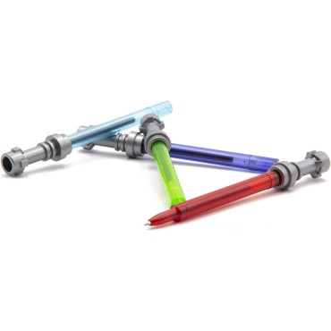 Set 4 Bolígrafos Sables de Luz Star Wars Lego 