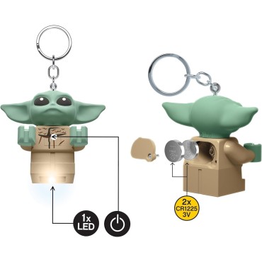 Llavero Linterna Grogu Star Wars The Mandalorian Lego