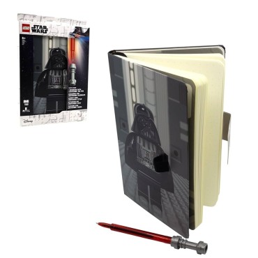 Set Cuaderno + Bolígrafo Sable de Luz Lego Darth Vader Star Wars