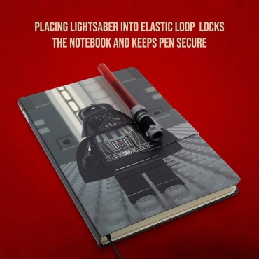 Set Cuaderno + Bolígrafo Sable de Luz Lego Darth Vader Star Wars