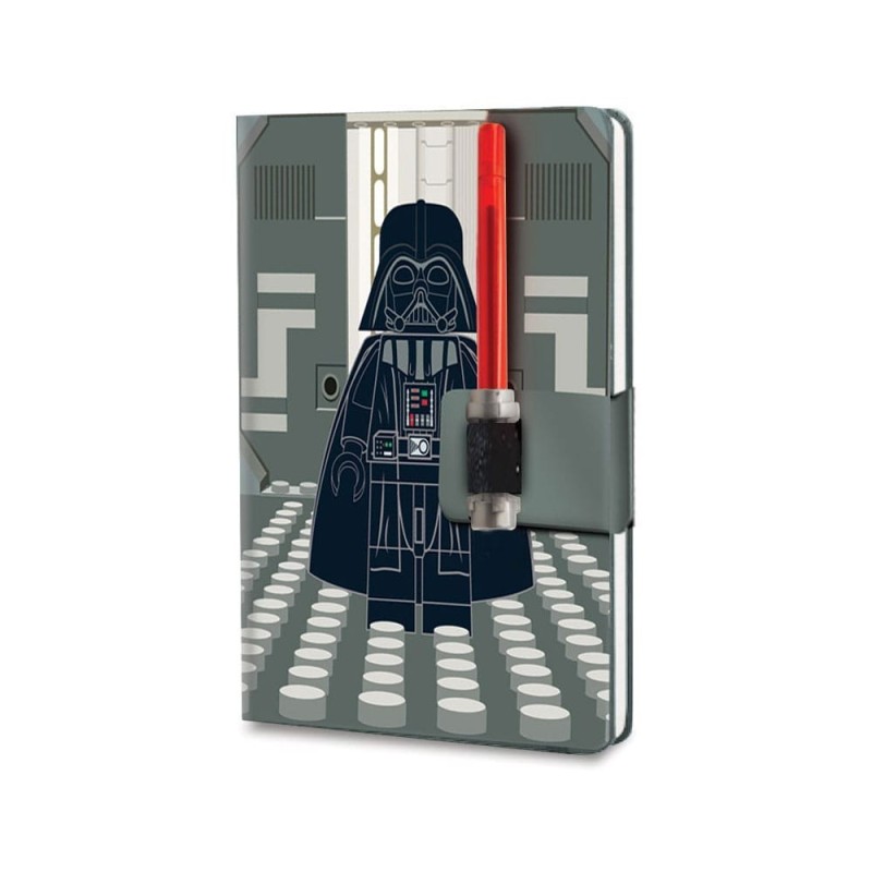 Set Cuaderno + Bolígrafo Sable de Luz Lego Darth Vader Star Wars