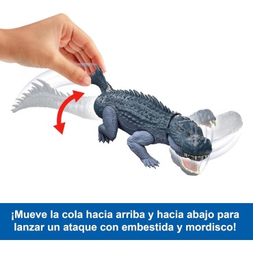 Figura Purussaurus Gigantic Thrashers Jurassic World Rebirth Articulada 37 cms