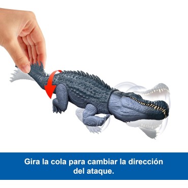 Figura Purussaurus Gigantic Thrashers Jurassic World Rebirth Articulada 37 cms