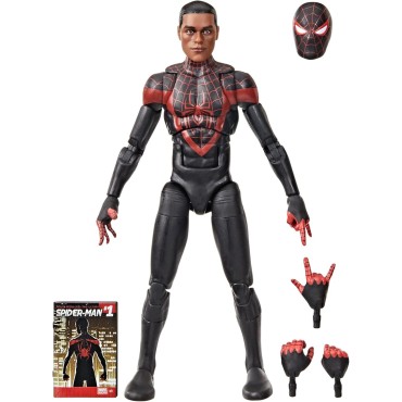 Figura Utimate Miles Morales The Ultimate Spider-Man Marvel Legends Articulada 15 cms