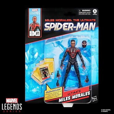 Figura Utimate Miles Morales The Ultimate Spider-Man Marvel Legends Articulada 15 cms