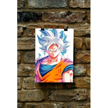Placa Decorativa Fantastic Son Goku Metálica Cuadro Póster HD