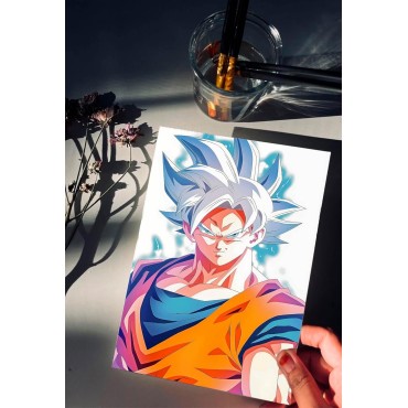 Placa Decorativa Fantastic Son Goku Metálica Cuadro Póster HD