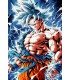 Placa Decorativa Goku Destello Metálica Cuadro Póster HD