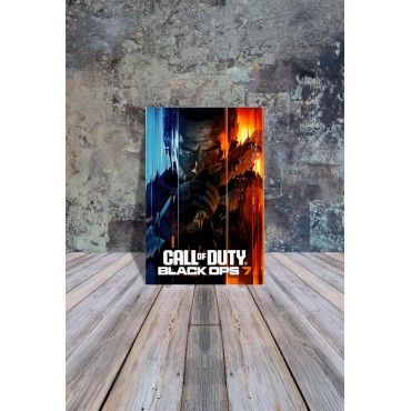Placa Decorativa Call Of Duty Black Ops 7 Metálica Cuadro Póster HD