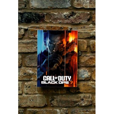 Placa Decorativa Call Of Duty Black Ops 7 Metálica Cuadro Póster HD