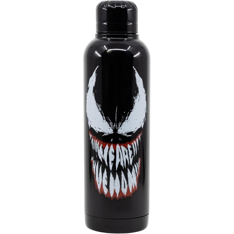 Botella Metálica Venom Face Marvel 515 mls