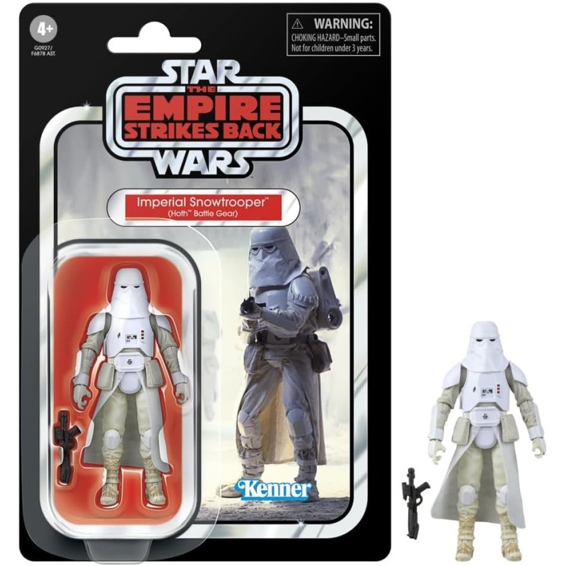 Figura Imperial Snowtrooper Hoth Base Gear Star Wars Empire Strikes Back Articulada, 9,5 cms
