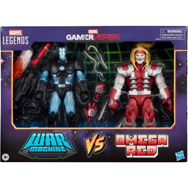 Pack Figuras War Machine Vs Omega Red Gamerverse Marvel Legends Articulada 15 cms