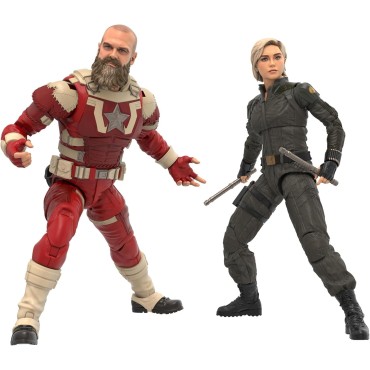 Pack Figuras Yelena Belova & Red Guardian Thunderbolts New Avengers Marvel Legends Articulada 15 cms