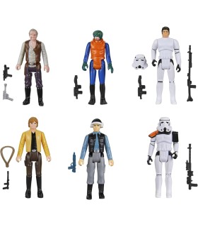 Pack 6 Figuras Star Wars A New Hope Articuladas 9,5 cms