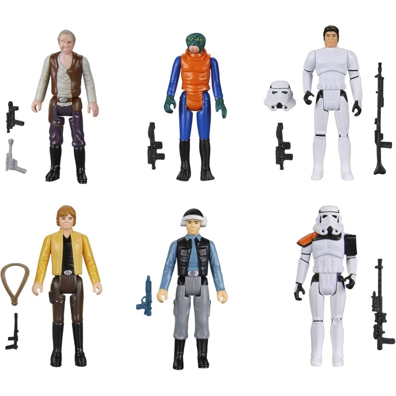 Pack 6 Figuras Star Wars A New Hope Articuladas 9,5 cms