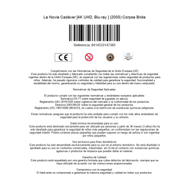 La Novia Cadáver [4K UHD, Blu-ray ] (2005) Corpse Bride