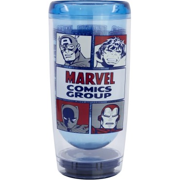 Vaso Antivuelco Superéroes Clásicos Marvel Cómics 705 mls