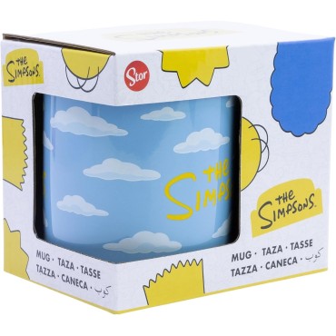 Taza Cielo Los Simpsons Cerámica 325 mls