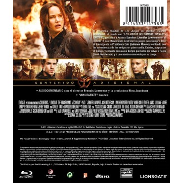 Los Juegos Del Hambre 3: Sinsajo. Parte 1 [Blu-ray] (2014) The Hunger Games: Mockingjay - Part I
