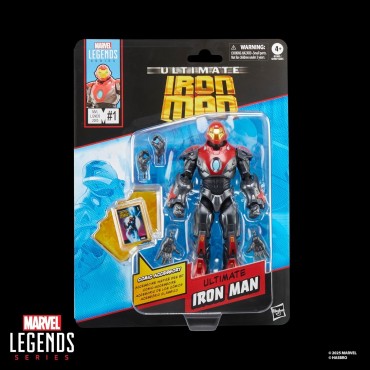 Figura Ultimate Iron Man Marvel Legends Articulada 15 cms