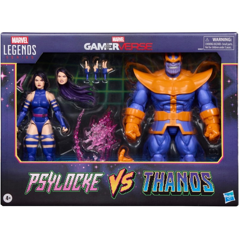 Marvel Legends Series Gamerverse, Psylocke vs. Thanos, Figuras de acción coleccionables