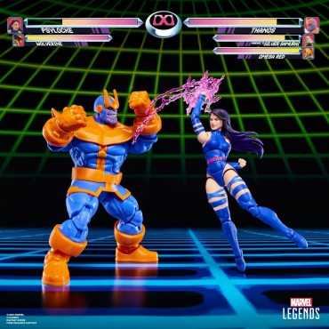 Marvel Legends Series Gamerverse, Psylocke vs. Thanos, Figuras de acción coleccionables