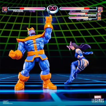 Marvel Legends Series Gamerverse, Psylocke vs. Thanos, Figuras de acción coleccionables