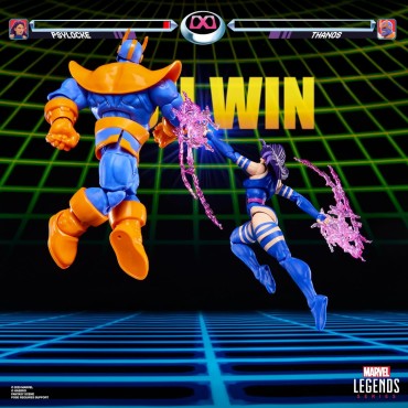 Marvel Legends Series Gamerverse, Psylocke vs. Thanos, Figuras de acción coleccionables