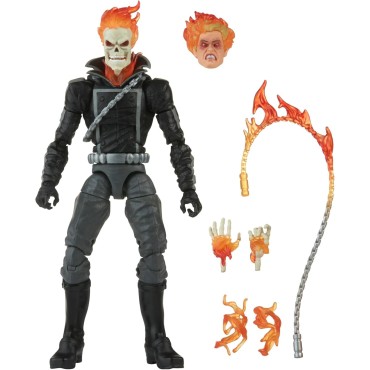 Marvel Legends Series - El Motorista Fantasma - Figura de 15 cm Inspirada en los cómics - 6 Accesorios