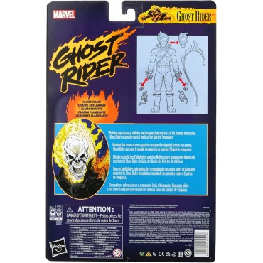 Marvel Legends Series - El Motorista Fantasma - Figura de 15 cm Inspirada en los cómics - 6 Accesorios
