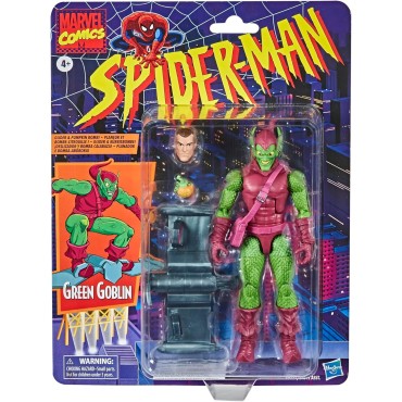 Spiderman - Legends Vintage Green GoBlack Seriesin (Hasno E93215X0)