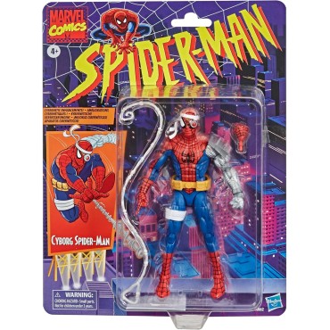 Figura Cyborg Spider-Man Marvel Cómics Articulada 15 cms