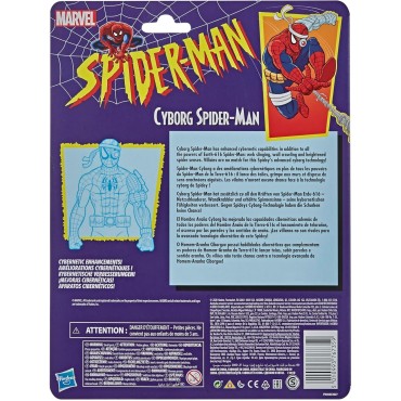 Figura Cyborg Spider-Man Marvel Cómics Articulada 15 cms