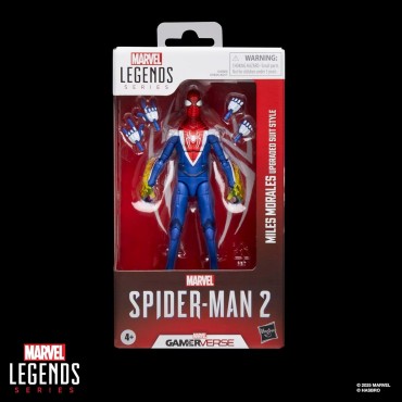 Figura Miles Morales Upgraded Suit Style Spider-Man 2 Gamerverse Marvel Legends Articulada 15 cms