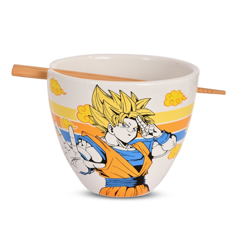 Set Bol para Ramen con Palillos Son Goku Dragon Ball Z 473 mls