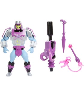 Masters of Universe Origins Transformers Skeletor con Armadura de Megatron Figura de acción de 13,97 cm, Juguete de colaboraci?