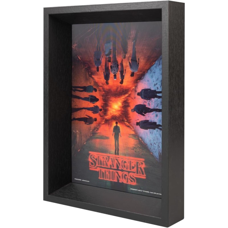Print Lenticular Enmarcado Stranger Things 22 x 4,5 x 30 cms