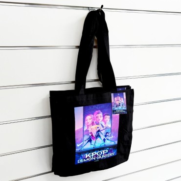 Bolsa Tote Negra K-Pop Demon Hunters