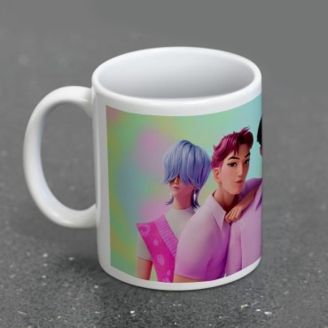 Taza Saja Boys K-Pop Demon Hunters Cerámica 315 mls