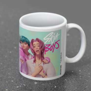 Taza Saja Boys K-Pop Demon Hunters Cerámica 315 mls