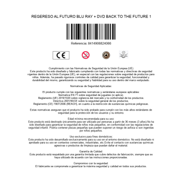 REGERESO AL FUTURO BLU RAY + DVD BACK TO THE FUTURE 1