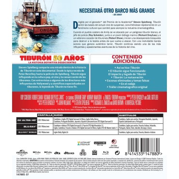 Tiburón (50 aniversario) [4K UHD, Blu-ray] (1975) Jaws