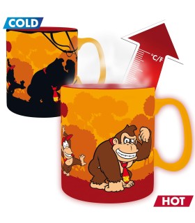 Taza Donkey Kong Heat Change Cambia Con Calor Cerámica 460 mls