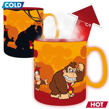 Taza Donkey Kong Heat Change Cambia Con Calor Cerámica 460 mls