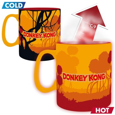 Taza Donkey Kong Heat Change Cambia Con Calor Cerámica 460 mls