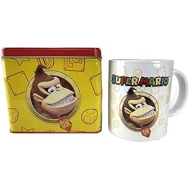 Hucha + Taza Donkey Kong Super Mario Bros Nintendo 