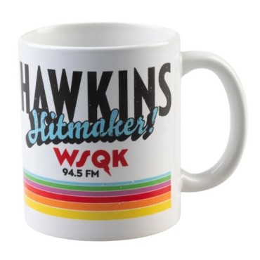 Taza WSQK Hawkins Hitmaker! Stranger Things Cerámica 350 mls