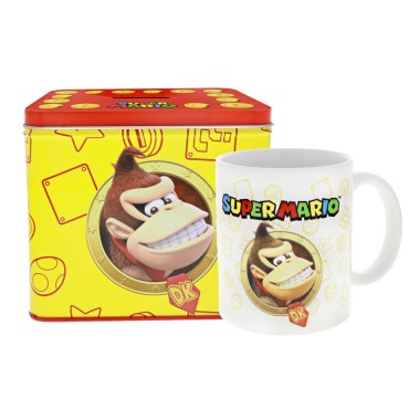 Hucha + Taza Donkey Kong Super Mario Bros Nintendo 